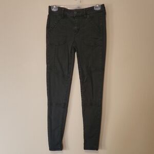 American Eagle Dark Green Skinny Jeans